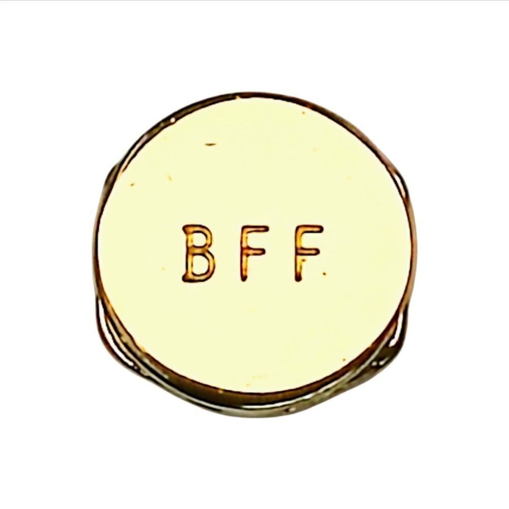 Keep Collective BFF Best Friends Forever Disc Gold Slide Key Bracelet Charm New